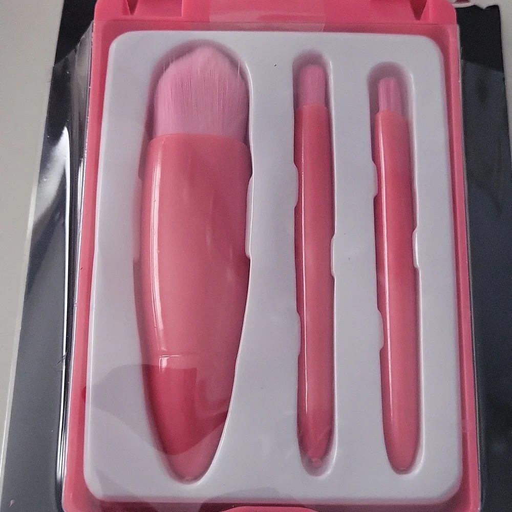 Sassy + Chic Pink Travel Brushes 3 Piece Kit Travel Beautiful